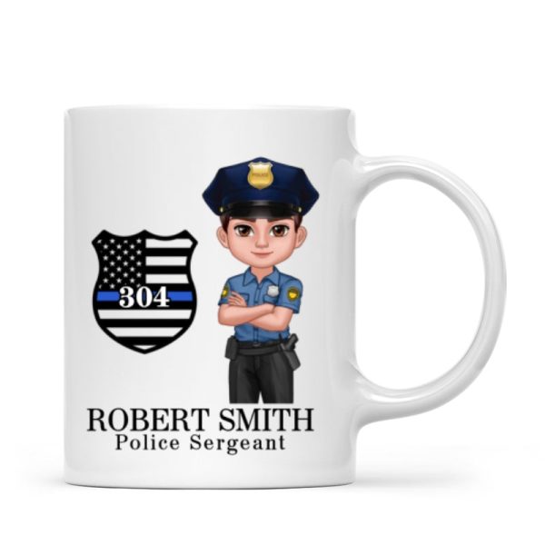 Police Thin Blue Line Personalized Mug, Appreciation Gift, Christmas Gift For Colleagues, Boss, Police Officers, Sheriff, Deputy Sheriff Police Thin Blue Line Personalized Mug, Appreciation Gift, Christmas Gift For Colleagues, Boss, Police Officers, Sheriff, Deputy Sheriff