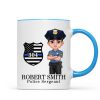Police Thin Blue Line Personalized Mug, Appreciation Gift, Christmas Gift For Colleagues, Boss, Police Officers, Sheriff, Deputy Sheriff Police Thin Blue Line Personalized Mug, Appreciation Gift, Christmas Gift For Colleagues, Boss, Police Officers, Sheriff, Deputy Sheriff