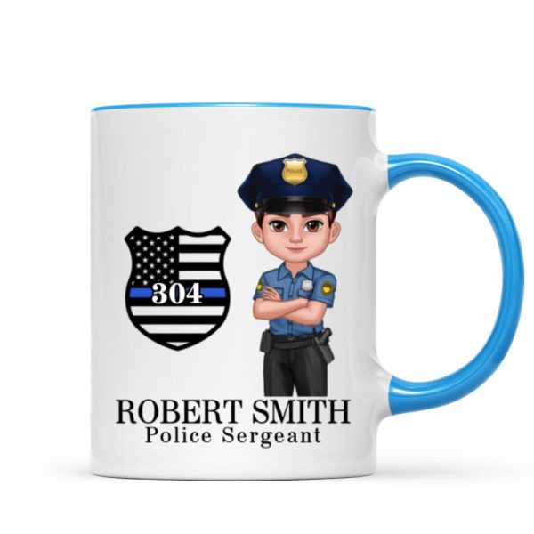 Police Thin Blue Line Personalized Mug, Appreciation Gift, Christmas Gift For Colleagues, Boss, Police Officers, Sheriff, Deputy Sheriff Police Thin Blue Line Personalized Mug, Appreciation Gift, Christmas Gift For Colleagues, Boss, Police Officers, Sheriff, Deputy Sheriff
