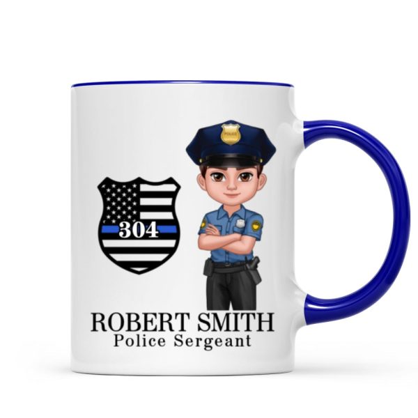 Police Thin Blue Line Personalized Mug, Appreciation Gift, Christmas Gift For Colleagues, Boss, Police Officers, Sheriff, Deputy Sheriff Police Thin Blue Line Personalized Mug, Appreciation Gift, Christmas Gift For Colleagues, Boss, Police Officers, Sheriff, Deputy Sheriff