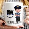 Police Thin Blue Line Personalized Mug, Appreciation Gift, Christmas Gift For Colleagues, Boss, Police Officers, Sheriff, Deputy Sheriff Police Thin Blue Line Personalized Mug, Appreciation Gift, Christmas Gift For Colleagues, Boss, Police Officers, Sheriff, Deputy Sheriff