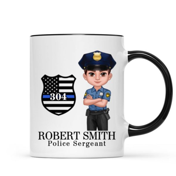 Police Thin Blue Line Personalized Mug, Appreciation Gift, Christmas Gift For Colleagues, Boss, Police Officers, Sheriff, Deputy Sheriff Police Thin Blue Line Personalized Mug, Appreciation Gift, Christmas Gift For Colleagues, Boss, Police Officers, Sheriff, Deputy Sheriff