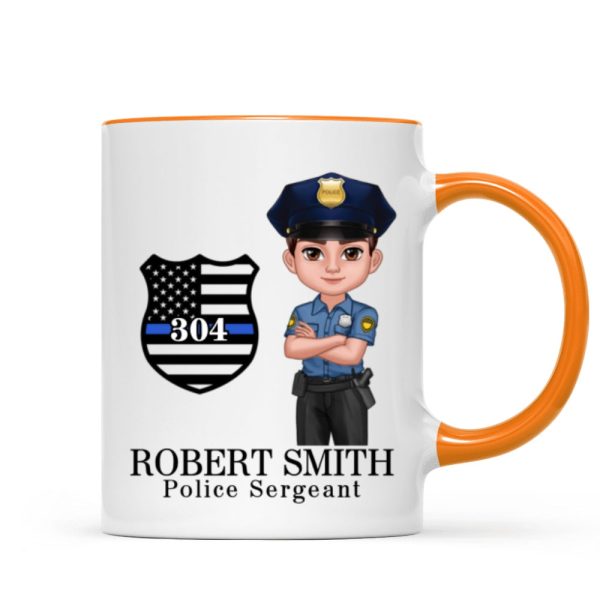 Police Thin Blue Line Personalized Mug, Appreciation Gift, Christmas Gift For Colleagues, Boss, Police Officers, Sheriff, Deputy Sheriff Police Thin Blue Line Personalized Mug, Appreciation Gift, Christmas Gift For Colleagues, Boss, Police Officers, Sheriff, Deputy Sheriff