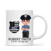 Police Thin Blue Line Personalized Mug, Appreciation Gift, Christmas Gift For Colleagues, Boss, Police Officers, Sheriff, Deputy Sheriff Police Thin Blue Line Personalized Mug, Appreciation Gift, Christmas Gift For Colleagues, Boss, Police Officers, Sheriff, Deputy Sheriff