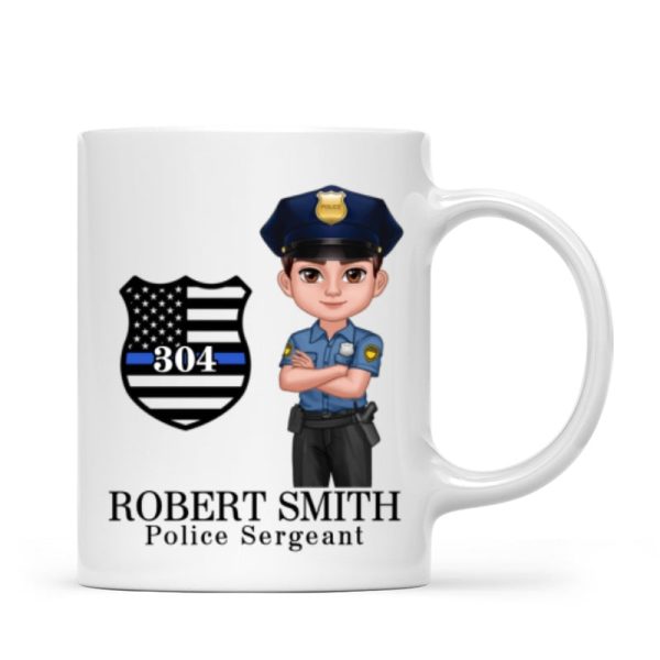 Police Thin Blue Line Personalized Mug, Appreciation Gift, Christmas Gift For Colleagues, Boss, Police Officers, Sheriff, Deputy Sheriff Police Thin Blue Line Personalized Mug, Appreciation Gift, Christmas Gift For Colleagues, Boss, Police Officers, Sheriff, Deputy Sheriff