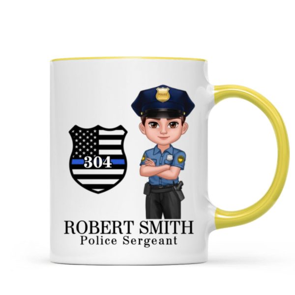 Police Thin Blue Line Personalized Mug, Appreciation Gift, Christmas Gift For Colleagues, Boss, Police Officers, Sheriff, Deputy Sheriff Police Thin Blue Line Personalized Mug, Appreciation Gift, Christmas Gift For Colleagues, Boss, Police Officers, Sheriff, Deputy Sheriff