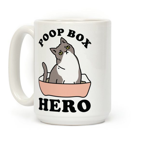 Poop Box Hero Coffee Mug Poop Box Hero Coffee Mug