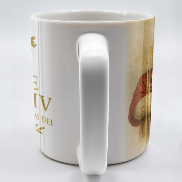 Pope Leo XIV, Servus Servorum Dei, Portrait and Religious Emblem - Personalized Custom Coffee Mug - FTH085_MG Pope Leo XIV, Servus Servorum Dei, Portrait and Religious Emblem - Personalized Custom Coffee Mug - FTH085_MG