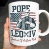 Pope Leo XIV, Shepherd Of A Global Flock, American Flag - Personalized Custom Coffee Mug - FTH088_MG