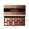 Popfeel 16-Shade Eyeshadow Palette Coral Color Scheme With Pearl & Matte Finishes Popfeel 16-Shade Eyeshadow Palette Coral Color Scheme With Pearl & Matte Finishes