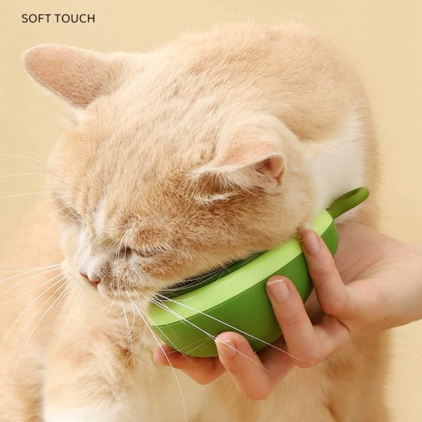 Portable Cat Grooming Massage Brush One-Button Remove Portable Cat Grooming Massage Brush One-Button Remove