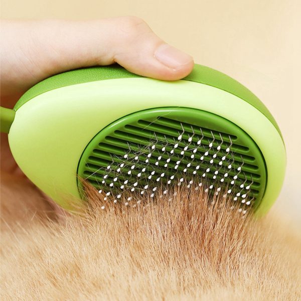 Portable Cat Grooming Massage Brush One-Button Remove Portable Cat Grooming Massage Brush One-Button Remove