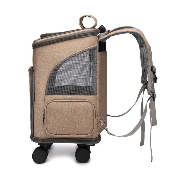Portable Folding Pet Trolley With Convertible Backpack Portable Folding Pet Trolley With Convertible Backpack