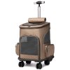 Portable Folding Pet Trolley With Convertible Backpack Portable Folding Pet Trolley With Convertible Backpack