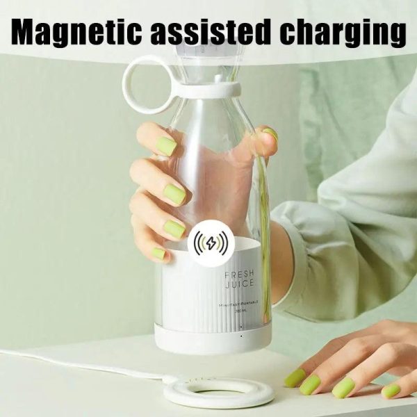 Portable Mini Juice Blender Bottle With Wireless Charging Portable Mini Juice Blender Bottle With Wireless Charging