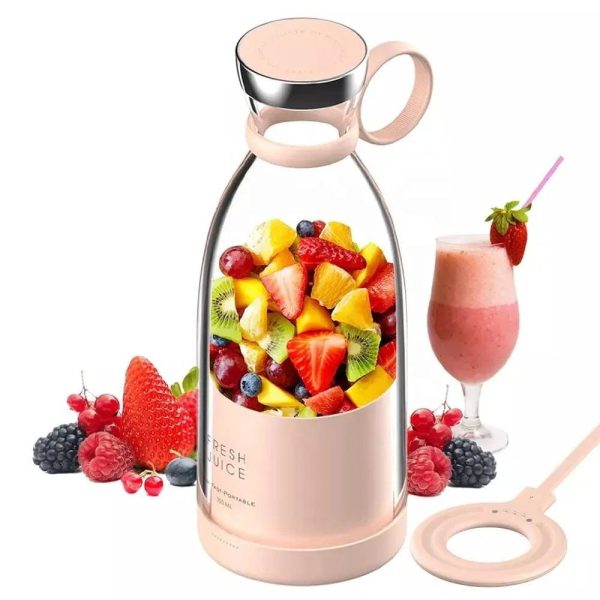 Portable Mini Juice Blender Bottle With Wireless Charging Portable Mini Juice Blender Bottle With Wireless Charging