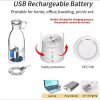 Portable Mini Juice Blender Bottle With Wireless Charging Portable Mini Juice Blender Bottle With Wireless Charging