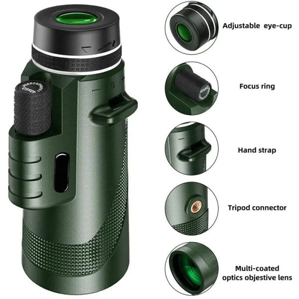 Portable Zoom Hd Telescope: Long Distance Mini Power Portable Zoom Hd Telescope: Long Distance Mini Power