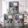 Postal Worker Essentials, Mail Bag And Scanner - Personalized Custom Coffee Mug - JBS125_MG Postal Worker Essentials, Mail Bag And Scanner - Personalized Custom Coffee Mug - JBS125_MG