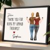 Poster, Hugging Friends Illustration, Customizable Wall Art for Best Friend or Coworker, a unique thank-you gift Poster, Hugging Friends Illustration, Customizable Wall Art for Best Friend or Coworker, a unique thank-you gift