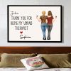 Poster, Hugging Friends Illustration, Customizable Wall Art for Best Friend or Coworker, a unique thank-you gift Poster, Hugging Friends Illustration, Customizable Wall Art for Best Friend or Coworker, a unique thank-you gift