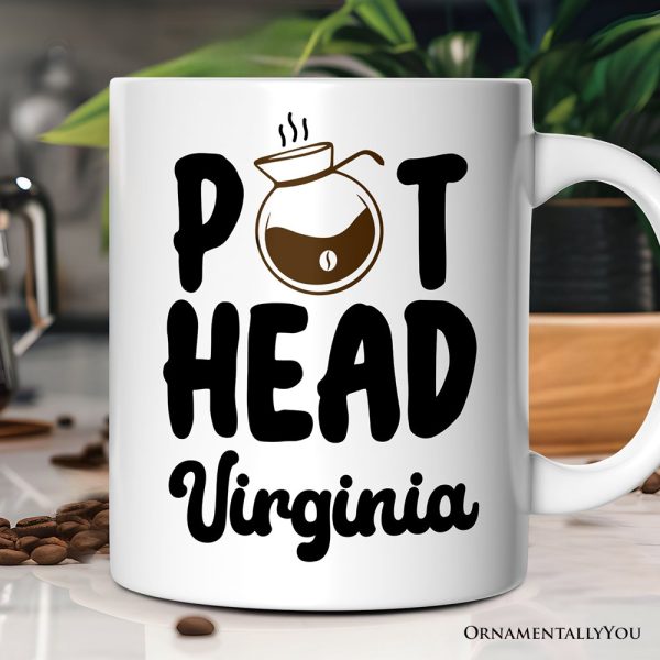 Pot Head Personalized Mug, Funny Coffee Lover Gift With Custom Name Pot Head Personalized Mug, Funny Coffee Lover Gift With Custom Name