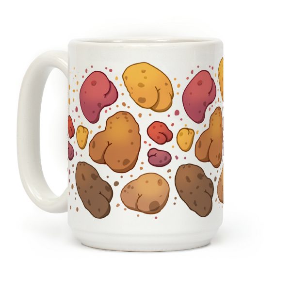 Potato Butts Pattern Coffee Mug Potato Butts Pattern Coffee Mug