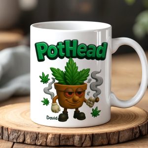 Pothead Mug Personalized Gifts for Smokers 01TOTN230525