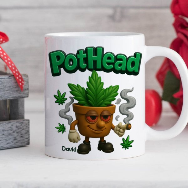 Pothead Mug Personalized Gifts for Smokers 01TOTN230525 Pothead Mug Personalized Gifts for Smokers 01TOTN230525