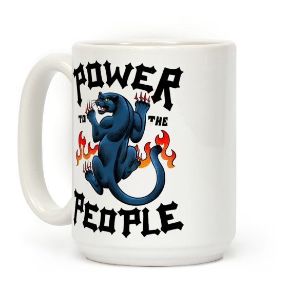 Power to the People Panther Coffee Mug