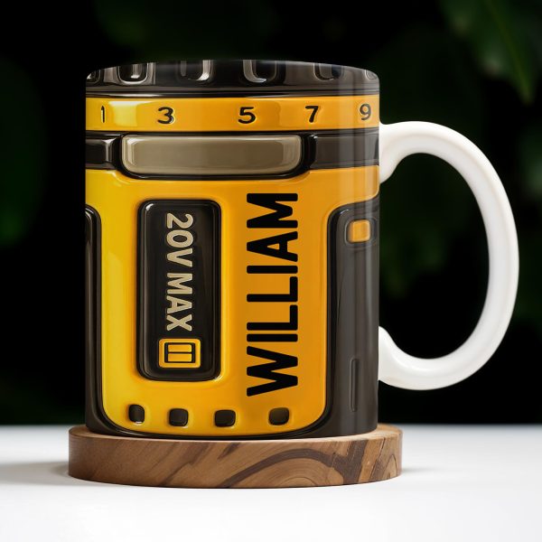 Power Up Your Day With Camera Lens Design - Personalized Custom Coffee Mug - DAD119_MG