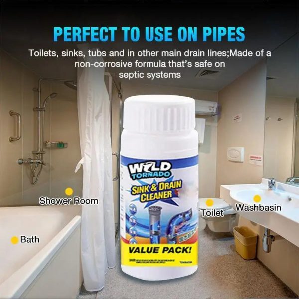 Powerful Sink And Drain Cleaner Powder Powerful Sink And Drain Cleaner Powder