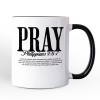 Pray Philippians 4:6-7 Christian Personalized Mug, Bible Verse Faith Gift with Custom Name Pray Philippians 4:6-7 Christian Personalized Mug, Bible Verse Faith Gift with Custom Name