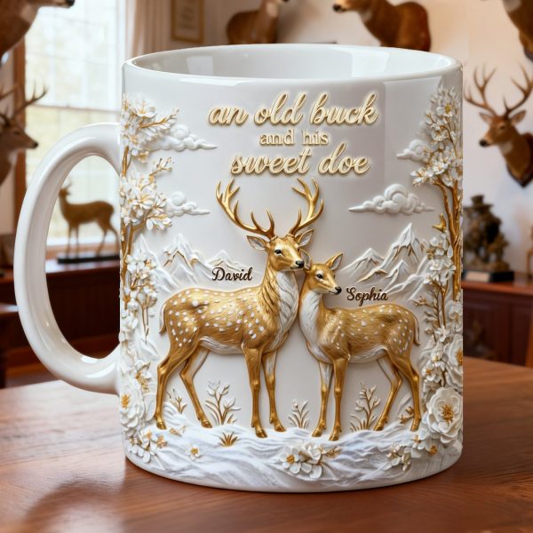 Precious Deer & Doe Couple Coffee Mug, Personalized Gifts For Couple 05qhlu210126 Precious Deer & Doe Couple Coffee Mug, Personalized Gifts For Couple 05qhlu210126