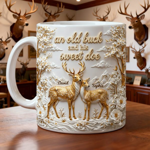 Precious Deer & Doe Couple Coffee Mug, Personalized Gifts For Couple 05qhlu210126 Precious Deer & Doe Couple Coffee Mug, Personalized Gifts For Couple 05qhlu210126