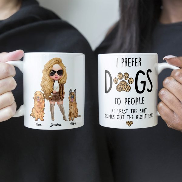 Prefer Dogs To People - Personalized Mug - Birthday Gift For Dog Mom Dog Lover Prefer Dogs To People - Personalized Mug - Birthday Gift For Dog Mom Dog Lover
