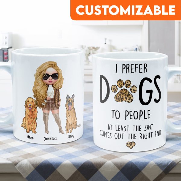 Prefer Dogs To People - Personalized Mug - Birthday Gift For Dog Mom Dog Lover Prefer Dogs To People - Personalized Mug - Birthday Gift For Dog Mom Dog Lover