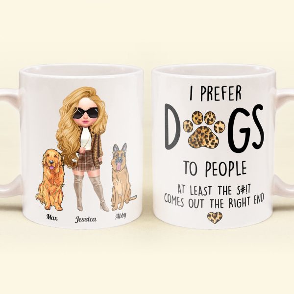 Prefer Dogs To People - Personalized Mug - Birthday Gift For Dog Mom Dog Lover Prefer Dogs To People - Personalized Mug - Birthday Gift For Dog Mom Dog Lover