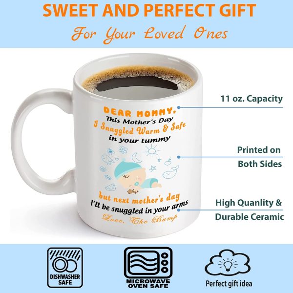 Pregnancy Announcement Coffee Mug, Expecting Mom Gift from Baby Bump, Mother To Be Baby Reveal Gift for Mom Birthday Mother's Day Christmas Pregnancy Announcement Coffee Mug, Expecting Mom Gift from Baby Bump, Mother To Be Baby Reveal Gift for Mom Birthday Mother's Day Christmas