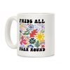 Pride All Year Round Abstract Florals Coffee Mug Pride All Year Round Abstract Florals Coffee Mug