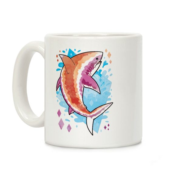 Pride Sharks: Lesbian Coffee Mug Pride Sharks: Lesbian Coffee Mug