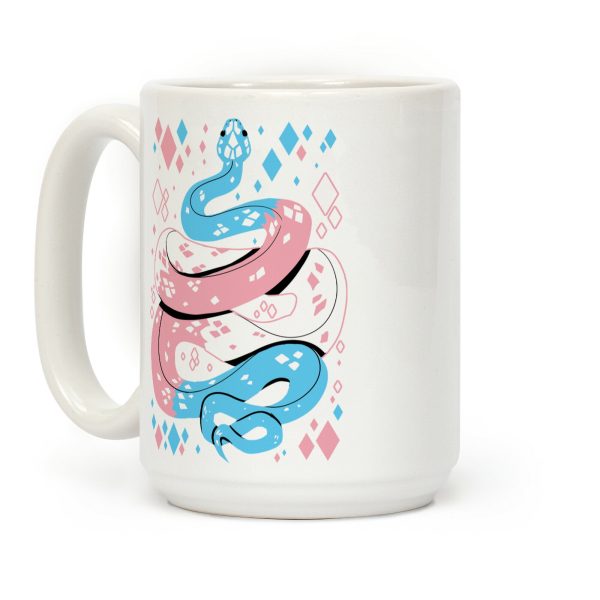 Pride Snakes: Trans Coffee Mug Pride Snakes: Trans Coffee Mug
