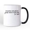 Probably Just Gonna Jingle Some of the Way Personalized Mug, Funny Lazy Christmas Gift with Custom Name Probably Just Gonna Jingle Some of the Way Personalized Mug, Funny Lazy Christmas Gift with Custom Name