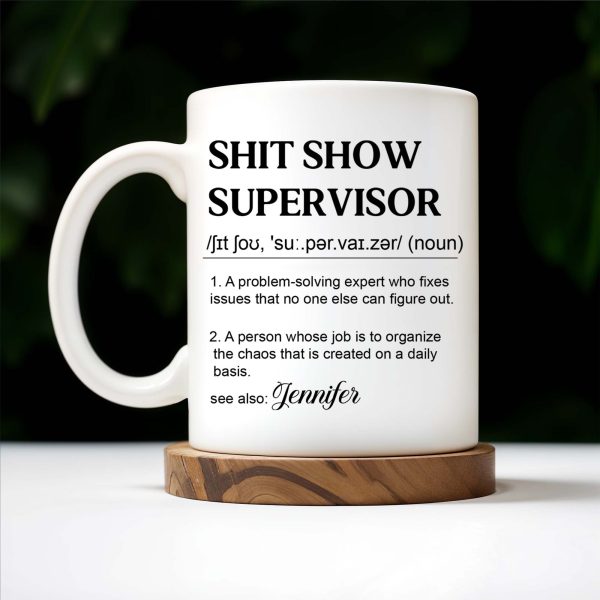 Problem-Solving Expert Supervisor Organizes Daily Chaos - Personalized Custom Coffee Mug - COL049_MG