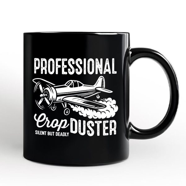 Professional Crop Duster Funny Personalized Mug, Silent But Deadly Sarcastic Men Gift with Custom Name Professional Crop Duster Funny Personalized Mug, Silent But Deadly Sarcastic Men Gift with Custom Name
