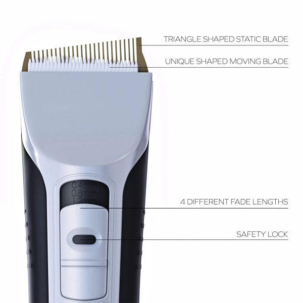 Professional Lcd Inclined Hair Trimmer