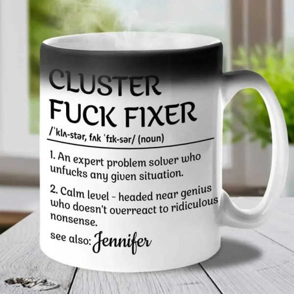 Professional Problem-Solving Ninja - Personalized Custom Color Changing Mug - Christmas Gift For Coworkers, Work Friends, Colleagues Professional Problem-Solving Ninja - Personalized Custom Color Changing Mug - Christmas Gift For Coworkers, Work Friends, Colleagues