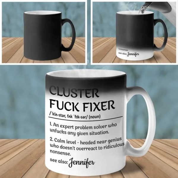 Professional Problem-Solving Ninja - Personalized Custom Color Changing Mug - Christmas Gift For Coworkers, Work Friends, Colleagues Professional Problem-Solving Ninja - Personalized Custom Color Changing Mug - Christmas Gift For Coworkers, Work Friends, Colleagues