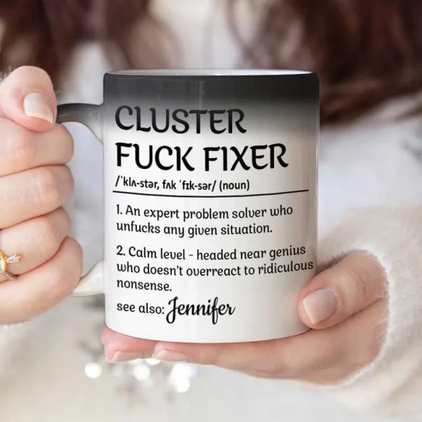 Professional Problem-Solving Ninja - Personalized Custom Color Changing Mug - Christmas Gift For Coworkers, Work Friends, Colleagues Professional Problem-Solving Ninja - Personalized Custom Color Changing Mug - Christmas Gift For Coworkers, Work Friends, Colleagues