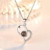 Projection Necklace Set With Rose Gift Box Projection Necklace Set With Rose Gift Box